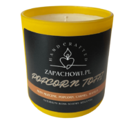 Duża Świeczka sojowa zapachowa - Popcorn Toffi (260ml)