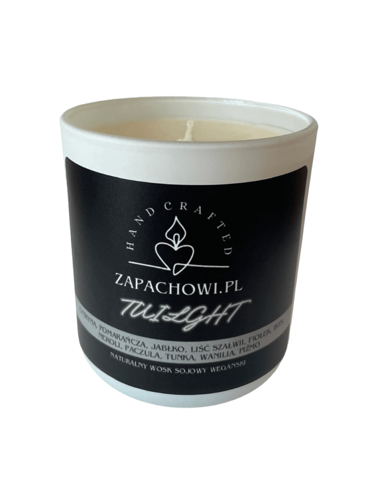 Duża Świeczka sojowa zapachowa – Twilight (260ml)